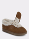 Touch Fasten EE Fit Mock Suede Bootee Slipper - Tan