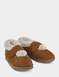 Touch Fasten EE Fit Mock Suede Bootee Slipper - Tan