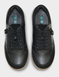 Leather EE Fit Side Zip and Lace Up Trainer - Black
