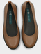 Leather EE Fit Ballet Pump - Tan
