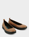 Leather EE Fit Ballet Pump - Tan