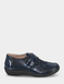 Touch Fasten EE Fit Patchwork Effect Shoe - Navy