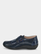 Touch Fasten EE Fit Patchwork Effect Shoe - Navy