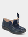 Touch Fasten EE Fit Patchwork Effect Shoe - Navy