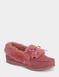 Dr Keller E Fit Faux Suede Moccasin Slipper - Dusky Pink