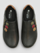 Leather EEE Fit Slip On Shoe with Ortholite Insole - Black