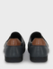 Leather EEE Fit Slip On Shoe with Ortholite Insole - Navy