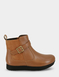 EE Fit Leather Buckle Trim Boot - Tan