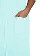 Zip Through Three Quarter Sleeve Dressing Gown - Mint
