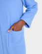 Knitted Zip Embroidered Dressing Gown - Lavender