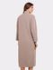 Knitted Zip Embroidered Dressing Gown - Mushroom
