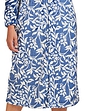 Supersoft Printed Zip Dressing Gown - Navy