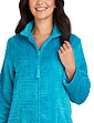 Supersoft Embossed Zip Dressing Gown Teal