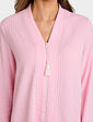 Waffle Zip Through Dressing Gown - Pink