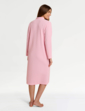 Marlon Waffle Zip Through Dressing Gown - Pink