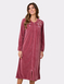 Embroidered Zip Velour Dressing Gown - Rose