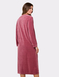 Embroidered Zip Velour Dressing Gown - Rose