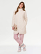 Bow Embroidered Fleece Dressing Gown - Cream