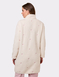Bow Embroidered Fleece Dressing Gown - Cream