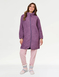 Bow Embroidered Fleece Dressing Gown - Grape