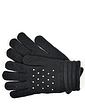 Ladies Gloves With Diamantes - Black