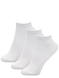 Pack Of 3 Bamboo Trainer Socks With Arch Support - White