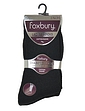 Ladies 6 Pack Diabetic Socks - Black