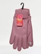Faux Suede Gloves with Sherpa Lining and Touch Screen Fingertips - Pink
