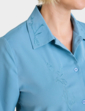 Short Sleeve Embroidered Blouse - Dusky Blue