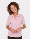 Short Sleeve Embroidered Blouse - Dusky Rose
