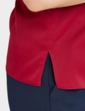 Short Sleeve Embroidered Blouse - Wine