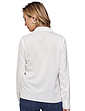 Long Sleeve Embroidered Blouse - Cream