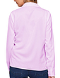 Long Sleeve Embroidered Blouse - Lilac