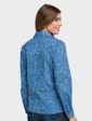Long Sleeve Cotton Shirt - Blue Print