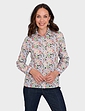 Long Sleeve Cotton Shirt - Ivory Multi