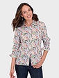 Long Sleeve Cotton Shirt - Ivory Multi