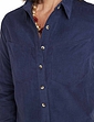 Long Sleeve Cord Shirt - Navy