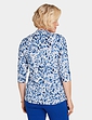 Jersey Pintuck Print Shirt - Blue