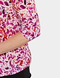 Jersey Pintuck Print Shirt - Pink