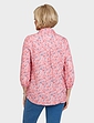 Viscose Twill Print Pintuck Shirt - Pink