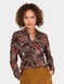 Jersey Print Collared Shirt - Rust