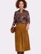 Jersey Print Collared Shirt - Rust