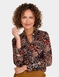 Jersey Print Collared Shirt - Rust