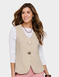 Lined Waistcoat - Beige