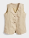 Lined Waistcoat - Beige