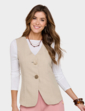 Lined Waistcoat - Beige