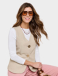 Lined Waistcoat - Beige