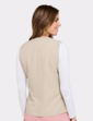 Lined Waistcoat - Beige