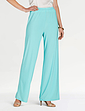 3 Piece Lace Trim Trouser Set - Aqua