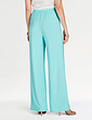 3 Piece Lace Trim Trouser Set - Aqua